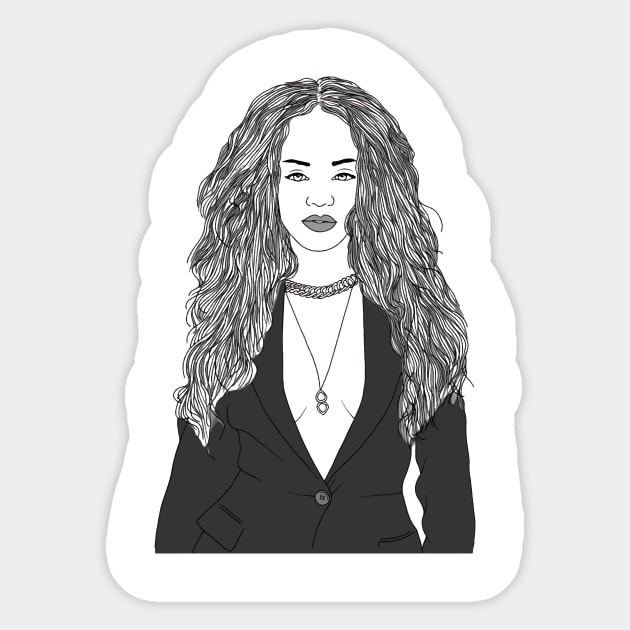 Rihanna Sticker by Music Legends